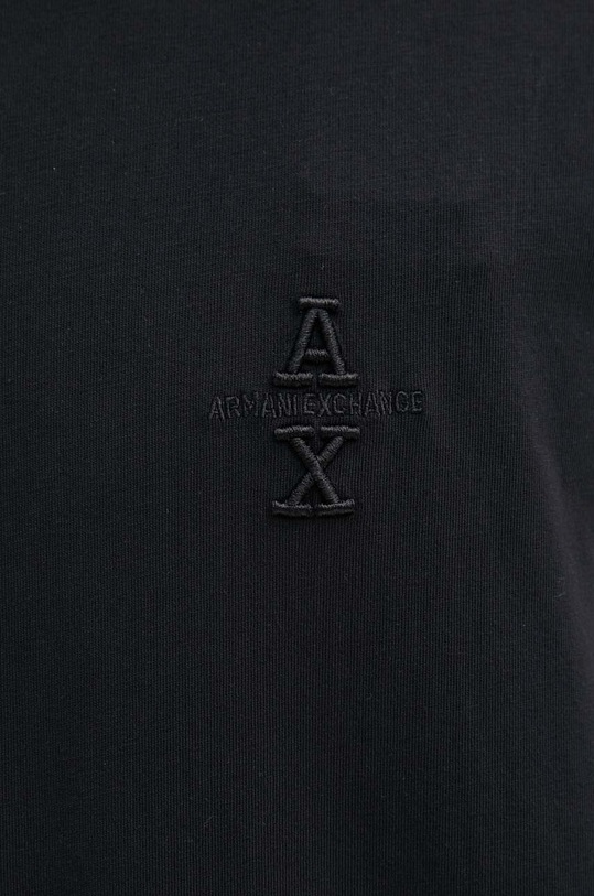 Pamučna majica Armani Exchange crna 6DZTLJ.ZJYJZ