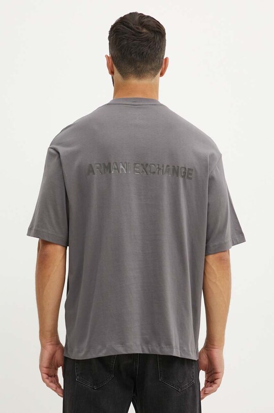 Odzież Armani Exchange t-shirt bawełniany 6DZTLS.ZJLFZ szary