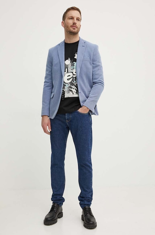 Pamučna majica Guess M4YI02.I3Z14 crna AW24