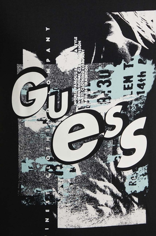 Guess t-shirt bawełniany M4YI02.I3Z14 czarny