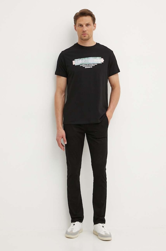 Pamučna majica Guess M4YI03.I3Z14 crna AW24