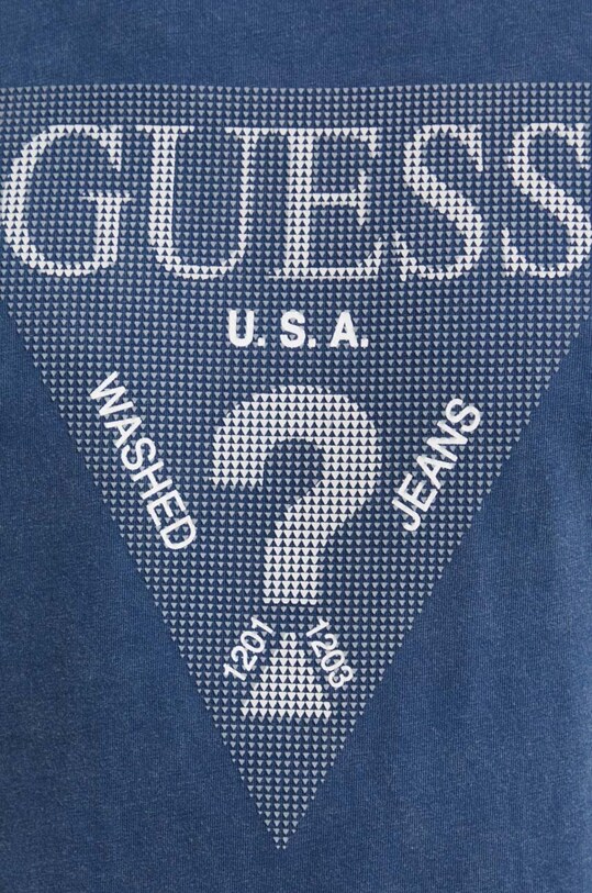 Guess t-shirt bawełniany M4YI05.I3Z14 granatowy