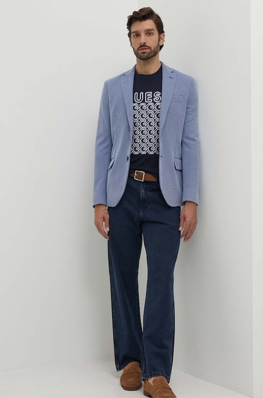 Guess t-shirt M4YI29.J1314 granatowy AW24