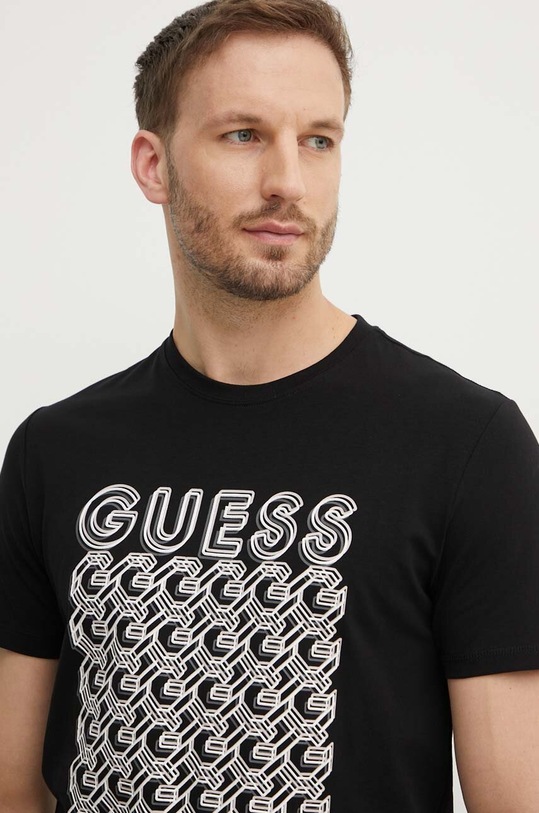 Majica kratkih rukava Guess crna M4YI29.J1314
