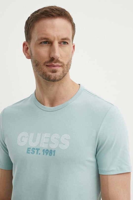 Guess t-shirt M4YI30.J1314 turkusowy AW24
