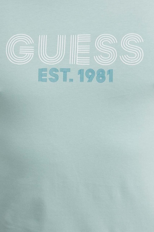 Guess t-shirt turkusowy M4YI30.J1314
