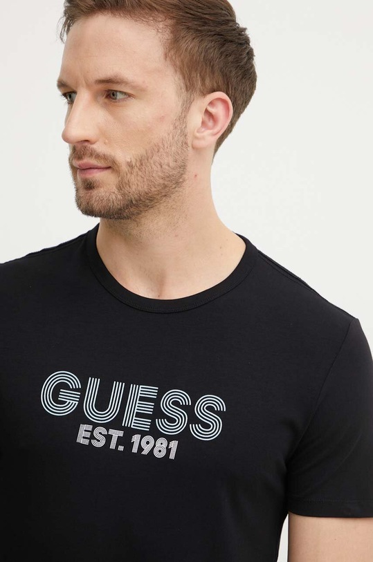 Guess t-shirt czarny M4YI30.J1314
