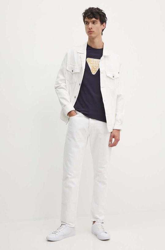 Guess t-shirt M4YI35.J1314 granatowy AW24