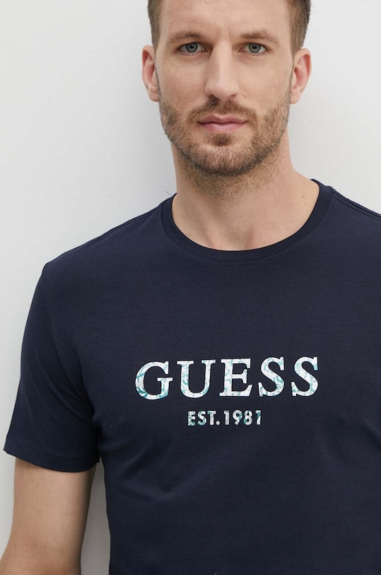 Odzież Guess t-shirt M4YI38.J1314 granatowy