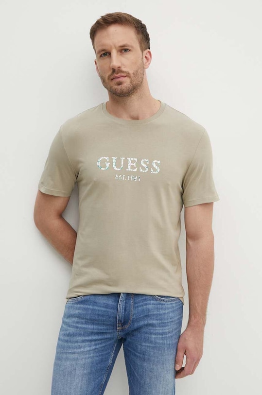Футболка Guess regular бежевий M4YI38.J1314