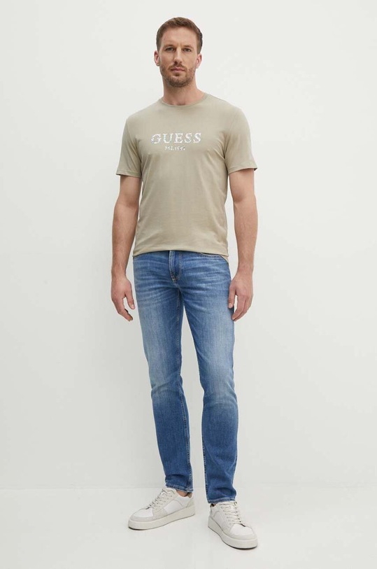 Футболка Guess M4YI38.J1314 бежевий AW24