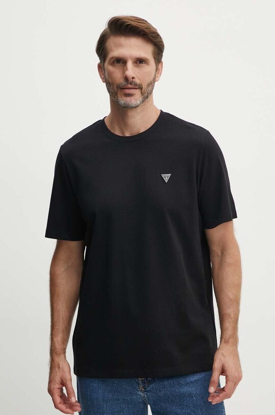 Бавовняна футболка Guess M4YI0A.KCCM1 чорний AW24