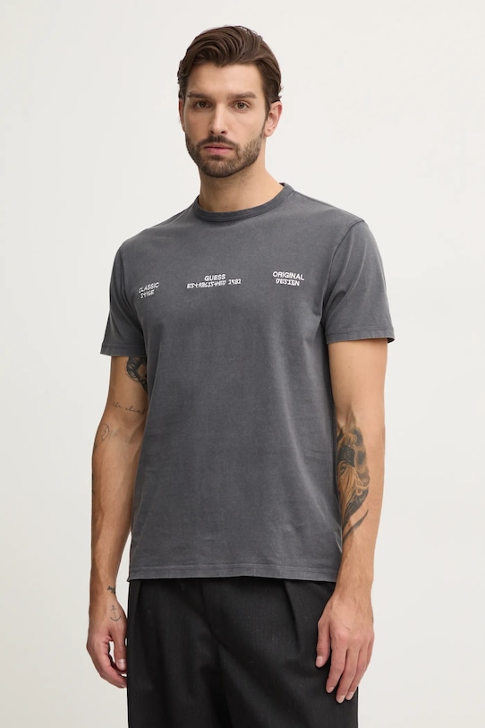 Одяг Бавовняна футболка Guess M4YI25.K8FQ4 сірий