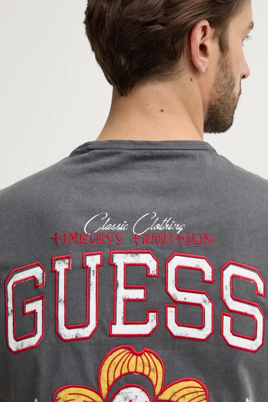 Бавовняна футболка Guess M4YI25.K8FQ4 сірий