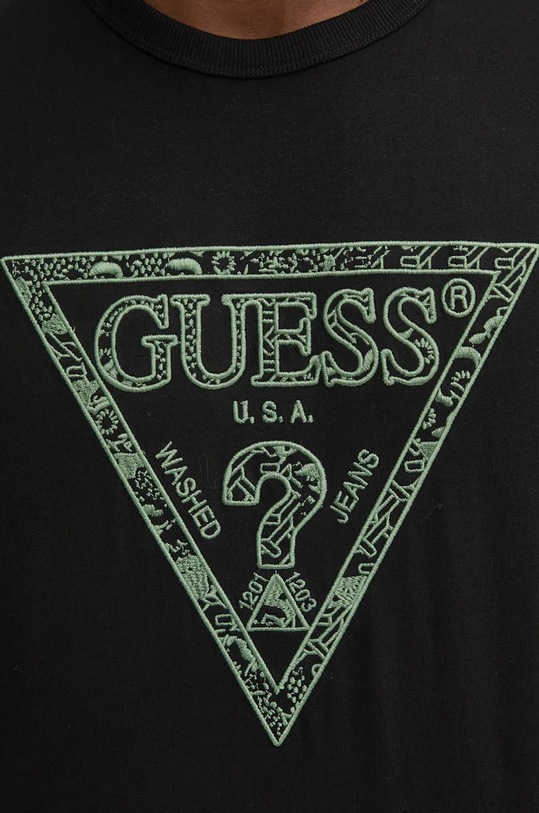 Bavlněné tričko Guess M4YI26.K8FQ4 černá