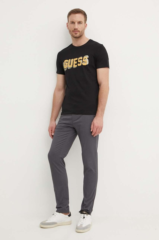Guess t-shirt bawełniany M4YI15.I3Z14 czarny AW24