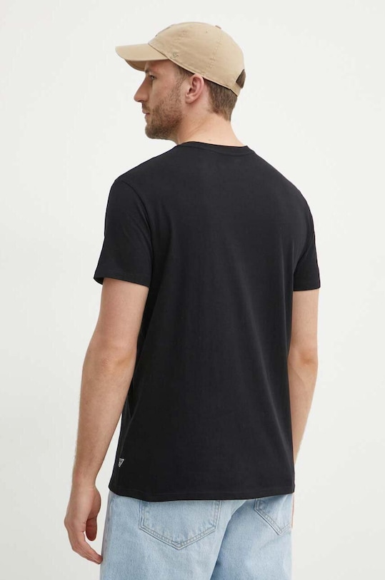 Odzież Guess t-shirt bawełniany M4YI90.K9RM1 czarny