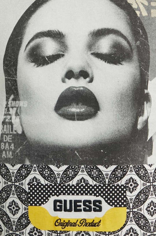 Guess t-shirt bawełniany M4YI90.K9RM1 czarny