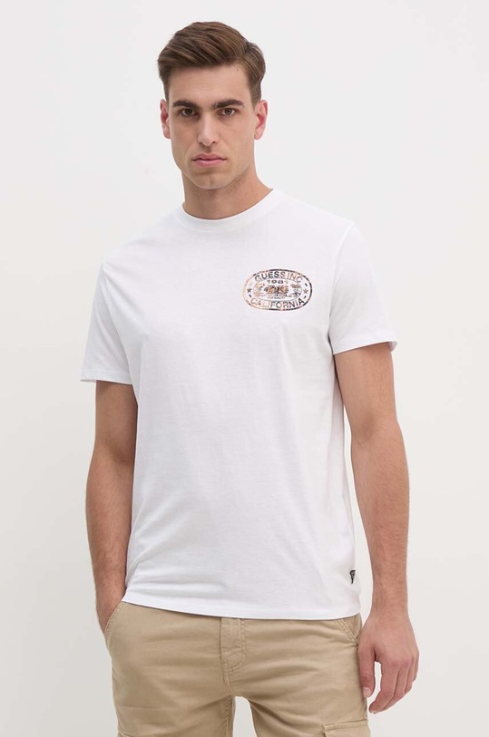 Guess t-shirt bawełniany M4YI92.K9RM1 biały AW24