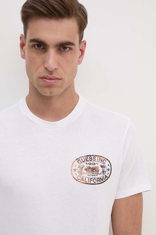 Guess t-shirt bawełniany M4YI92.K9RM1 biały