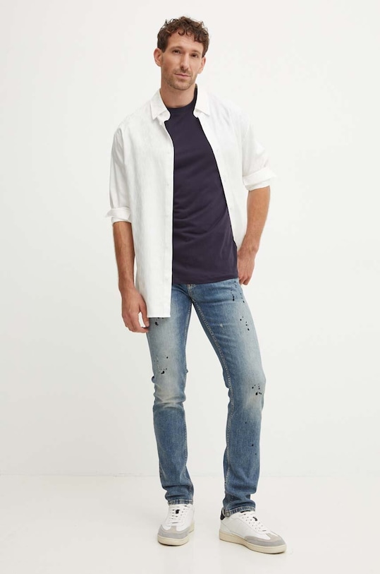 Guess t-shirt bawełniany 3-pack U4YG52.KCAM1 granatowy AW24