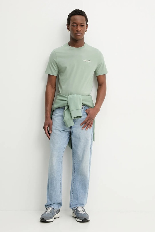 Бавовняна футболка Guess Jeans M4YI55.K8HM0 зелений SS26