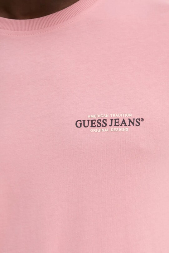Guess Jeans tricou din bumbac M4YI55.K8HM0 roz