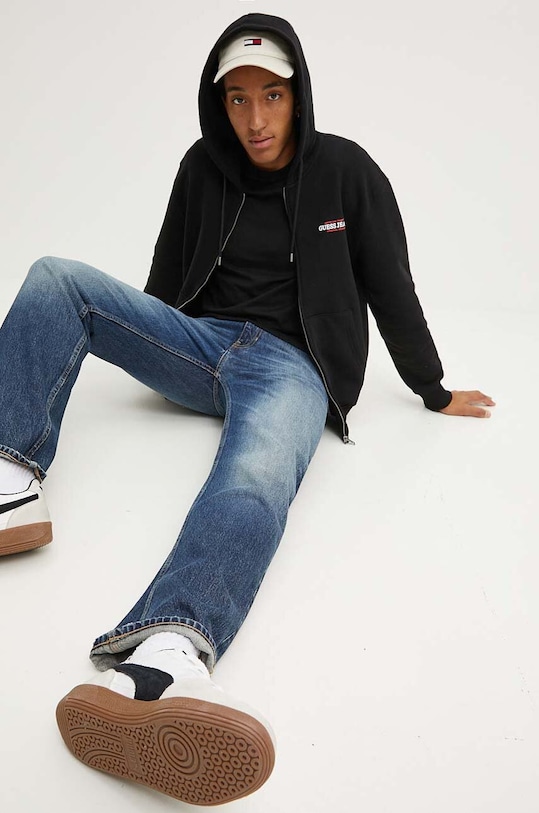 Guess Jeans tricou din bumbac M4YI55.K8HM0 negru SS25