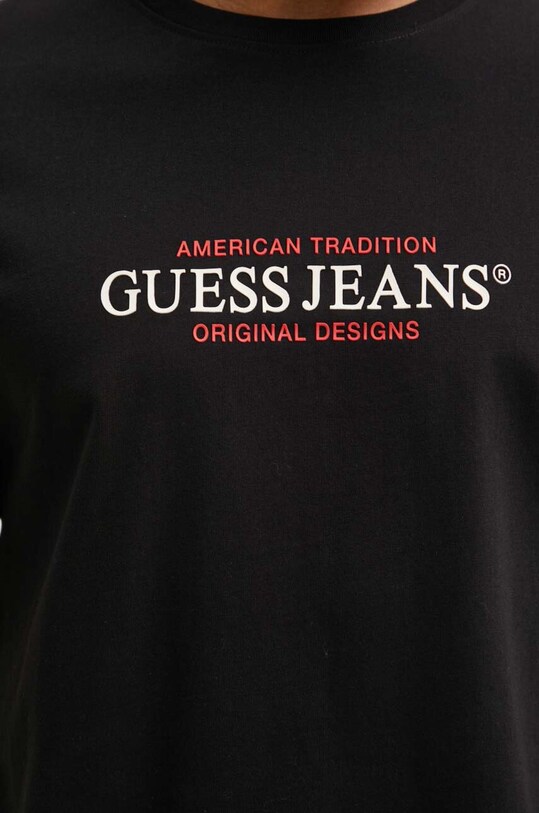 Бавовняна футболка Guess Jeans M4YI42.K8FQ4 чорний