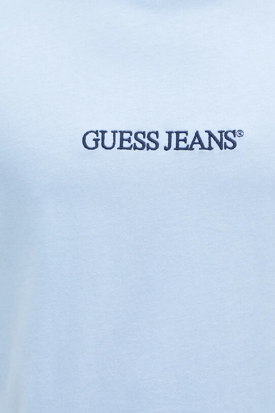 Хлопковая футболка Guess Jeans M4YI52.K8HM0 голубой