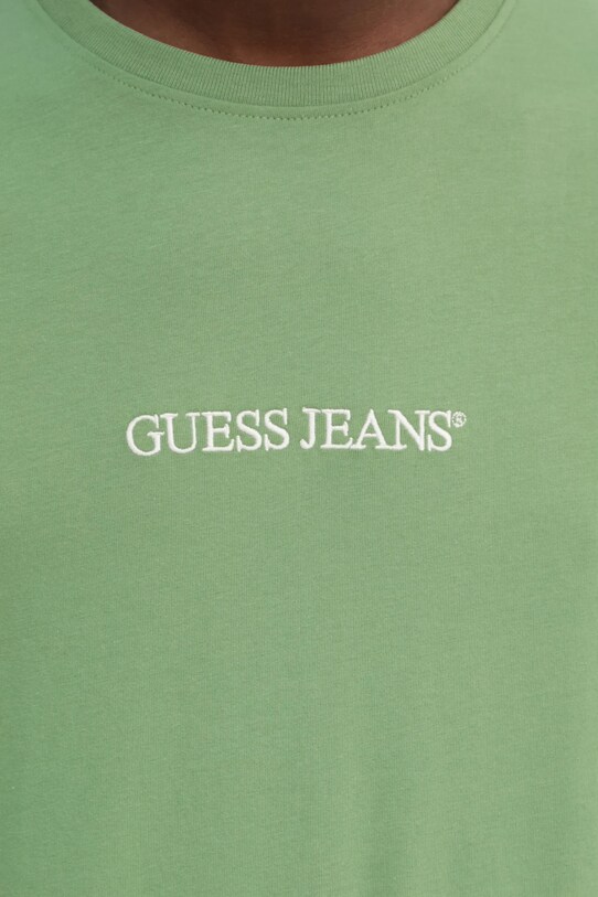 Bavlnené tričko Guess Jeans M4YI52.K8HM0 zelená