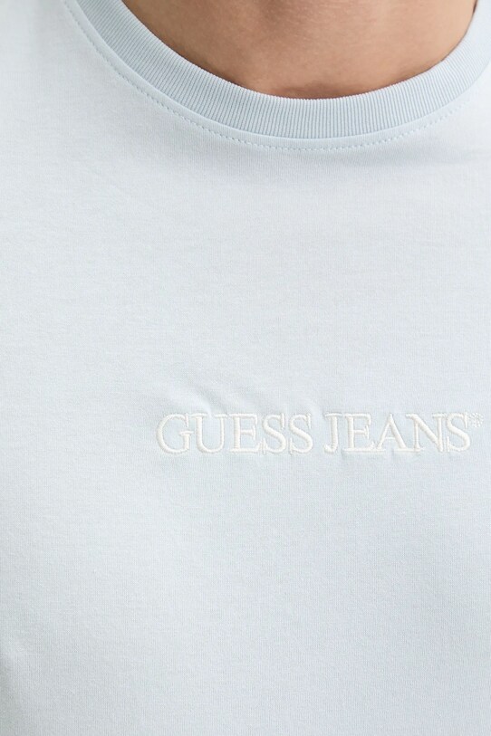 Βαμβακερό μπλουζάκι Guess Jeans M4YI52.K8HM0 μπλε