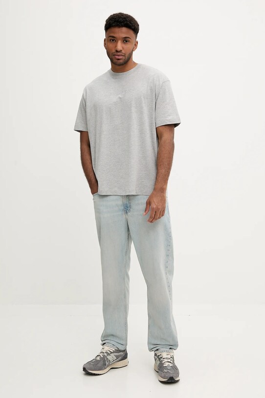 Bavlněné tričko Guess Jeans M4YI44.K8FQ4 šedá SS25