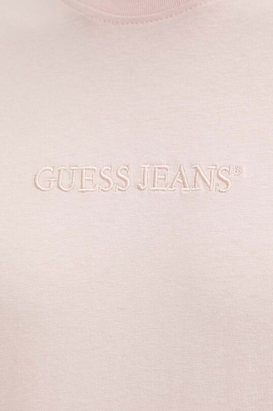 Бавовняна футболка Guess Jeans M4YI44.K8FQ4 рожевий