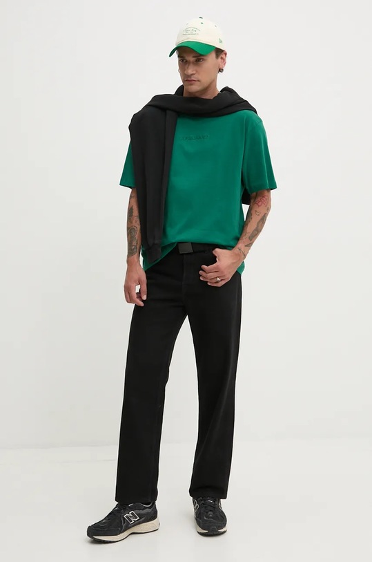 Guess Jeans tricou din bumbac M4YI44.K8FQ4 verde SS26