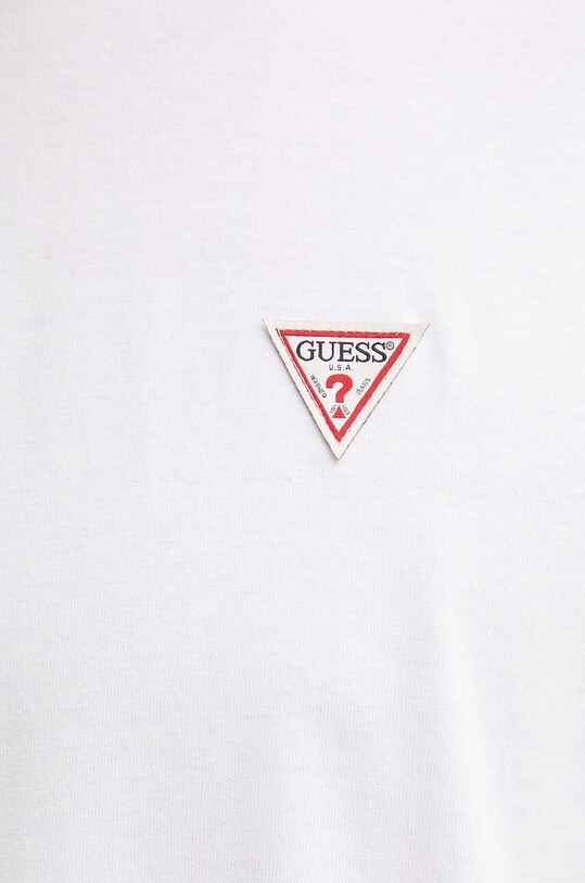 Bavlnené tričko Guess Jeans M4YI46.K8FQ4 biela