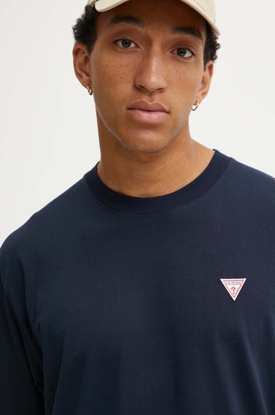 Бавовняна футболка Guess Jeans темно-синій M4YI46.K8FQ4