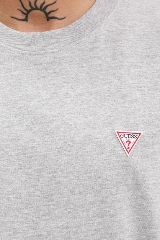 Хлопковая футболка Guess Jeans серый M4YI46.K8FQ4