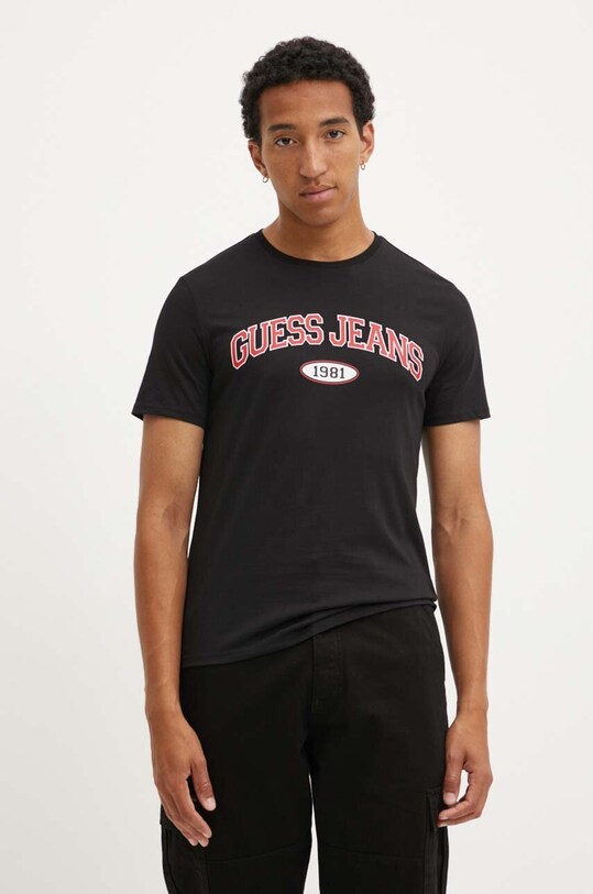 Бавовняна футболка Guess Jeans бавовна чорний M4YI57.K8HM0