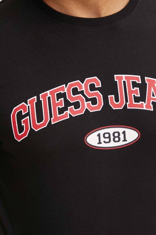 Бавовняна футболка Guess Jeans M4YI57.K8HM0 чорний