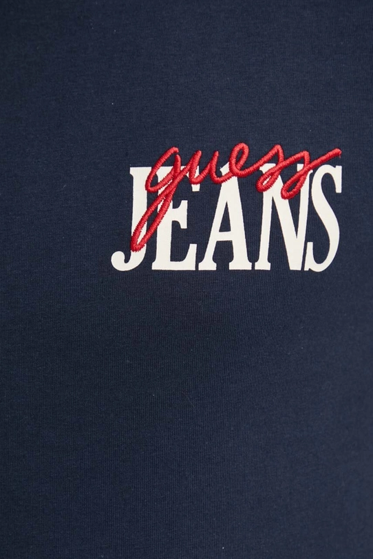 Guess Jeans t-shirt bawełniany M4YI48.K8FQ4 granatowy