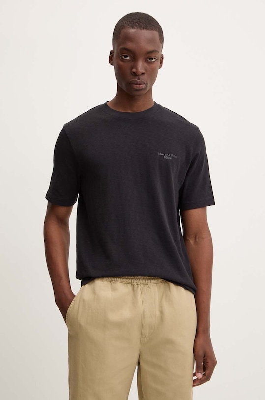 Marc O'Polo t-shirt bawełniany DENIM czarny 5000005077