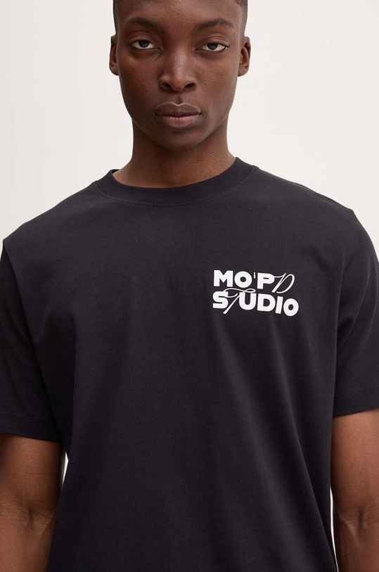 Marc O'Polo t-shirt bawełniany DENIM czarny 5000005105