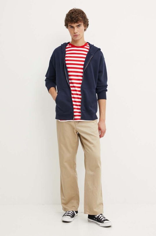 Tommy Jeans t-shirt bawełniany DM0DM20420 czerwony AW24