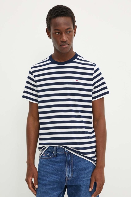 Tommy Jeans t-shirt bawełniany granatowy DM0DM20420