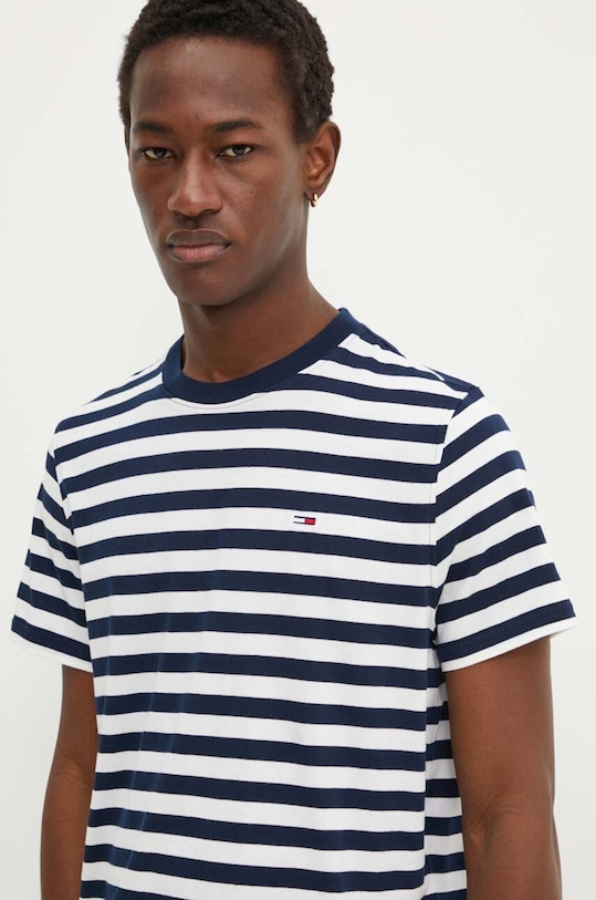 Tommy Jeans tricou din bumbac DM0DM20420 bleumarin