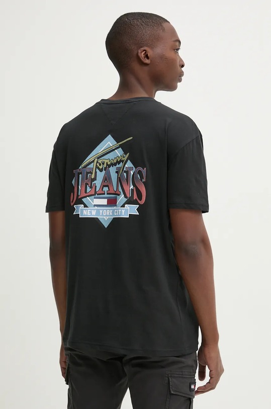 Îmbrăcăminte Tommy Jeans tricou din bumbac DM0DM18520 negru