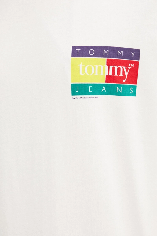 Бавовняна футболка Tommy Jeans DM0DM18527 бежевий