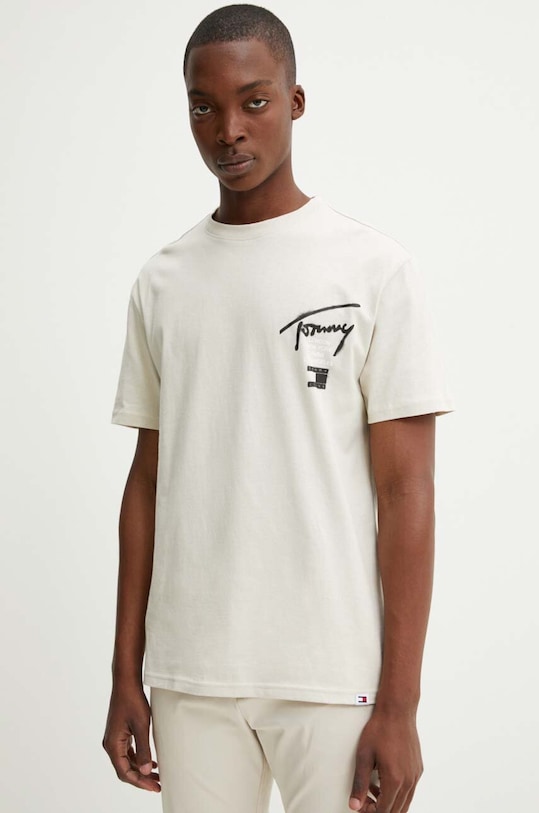 Oblečení Tričko Tommy Jeans DM0DM18529 béžová