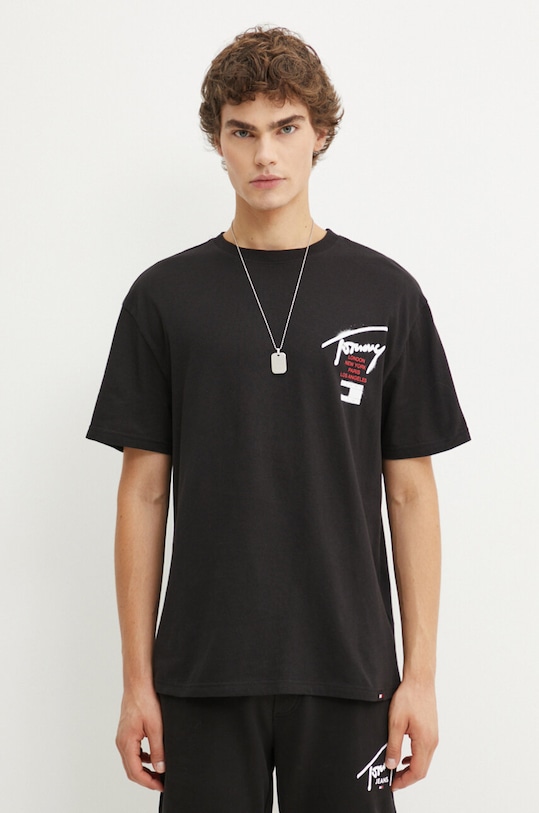 Oblečení Tričko Tommy Jeans DM0DM18529 černá